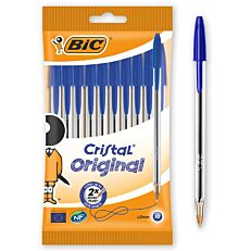 Στυλό διαρκείας BIC cristal μπλε (10τεμ.)