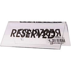 Σήμα "Reserved" μαύρη από plexiglas