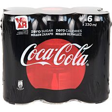 Αναψυκτικό COCA COLA zero (6x330ml)