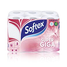 Χαρτί υγείας SOFTEX Pure & Soft (12τεμ.)