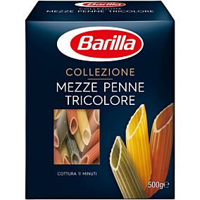 Πάστα ζυμαρικών BARILLA πέννες τρικολόρε (500g)