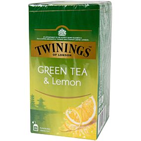 Τσάι TWININGS green tea lemon (25x2g)