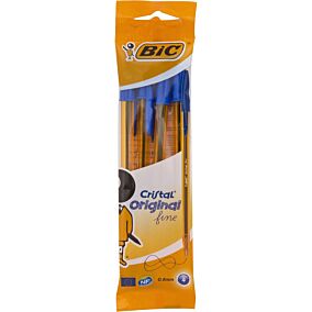 Στυλό διαρκείας BIC Cristal fine μπλε (4τεμ.)