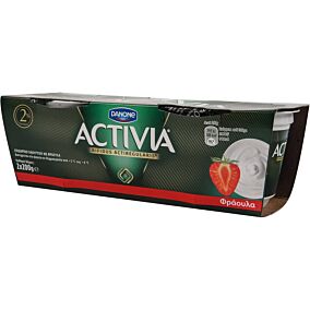 Γιαούρτι ACTIVIA με φράουλα (2x200g)