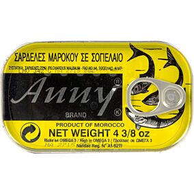 Κονσέρβα ANNY σαρδελάκι σε σογιέλαιο (125g)