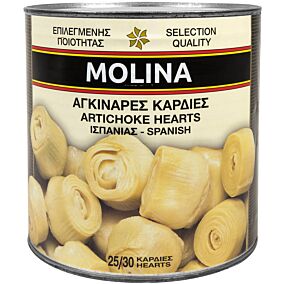 Κονσέρβα MOLINA αγκινάρες καρδιές (2,5kg)