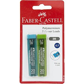 Ανταλλακτικές μύτες FABER-CASTELL για μηχανικά μολύβια 0.7 (2τεμ.)