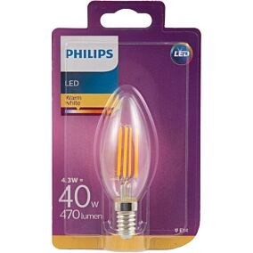 Λάμπα PHILIPS LED 4W E14 B35 θερμό φως