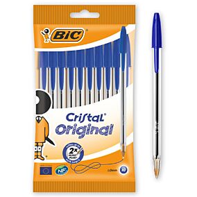 Στυλό διαρκείας BIC cristal μπλε (10τεμ.)