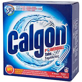 CALGON express ball αποσκληρυντικό νερού  σε ταμπλέτες 75τεμ