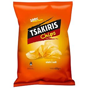 Πατατάκια TSAKIRIS τσιπς αλάτι (400g)