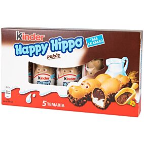 Σοκολάτα KINDER Happy Hippo γάλακτος με γέμιση κακάο (5τεμ.)