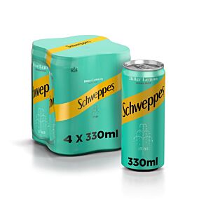 Αναψυκτικό SCHWEPPES σόδα bitter lemon (4x330ml)