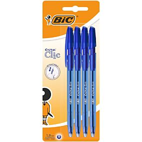 Στυλό διαρκείας BIC Cristal Clic μπλε