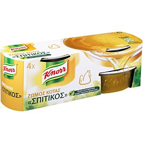 Ζωμός KNORR φρέσκος σπιτικός κότας (4x28g)