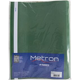 Ντοσιέ METRON Α4 PP με έλασμα πράσινο