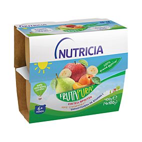 Φρουτόκρεμα έτοιμη NUTRICIA frutapura κοκτέιλ 5 φρούτων  (4τεμ.)