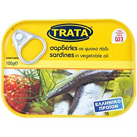 Κονσέρβα TRATA σαρδέλες σε σε φυτικό λάδι (100g)