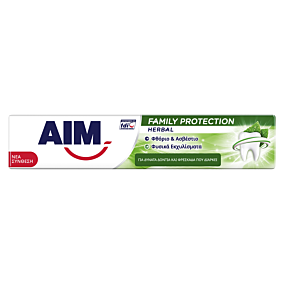 Οδοντόκρεμα AIM Family Protection Herbal (75ml)