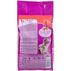 Ξηρά τροφή WHISKAS γάτας με μοσχάρι (2kg)