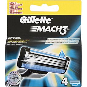 Ανταλλακτικά ξυραφάκια GILLETTE MACH3 (4τεμ.)