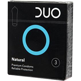 ΙΠ Προφυλακτικά DUO Natural (κανονικά) (3τεμ.)