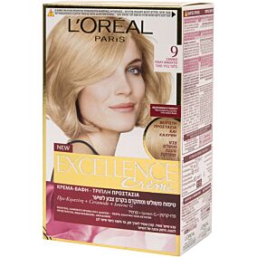 Βαφή μαλλιών L'OREAL excellence ξανθό πολύ ανοιχτό no.9