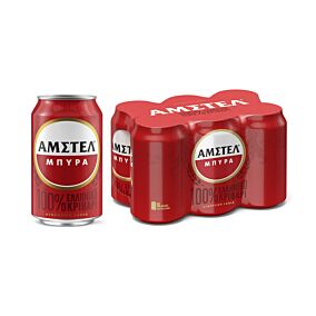 Μπύρα AMSTEL lager κουτί (6x330ml)