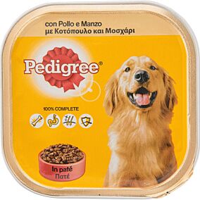 Τροφή PEDIGREE σκύλου με μοσχάρι και κοτόπουλο (300g)