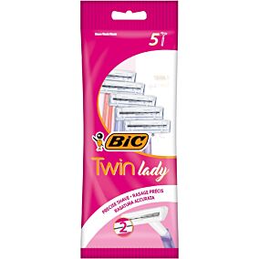 Ξυραφάκια BIC twin lady  μιας χρήσης (5τεμ.)