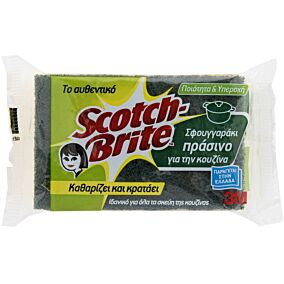 Σφουγγάρι SCOTCH-BRITE κουζίνας πράσινο (1τεμ.)