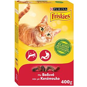 Ξηρά τροφή FRISKIES γάτας βοδινό (400g)