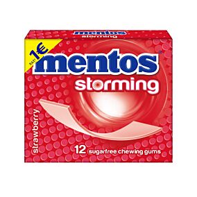 Τσίχλες MENTOS Storming φράουλα (1τεμ.)