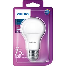 PHILIPS λάμπα LED 10W E27 A60 λευκό φως