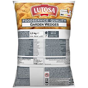 Πατάτες LUTOSA garden wedges με μυρωδικά κατεψυγμένες (2,5kg)