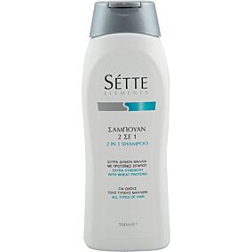 Σαμπουάν SETTE ELEMENTS 2 σε 1 έξτρα δυνατά μαλλιά (500ml)