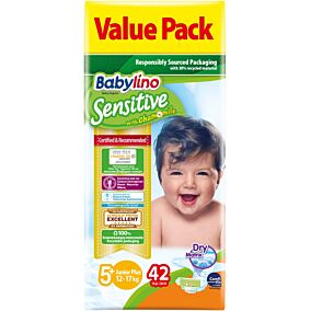 Πάνες BABYLINO Sensitive No.5+ 13-27kg (42τεμ.)