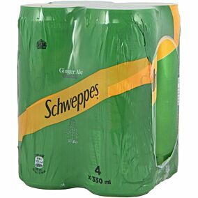 Αναψυκτικό SCHWEPPES σόδα ginger ale (4x330ml)