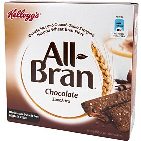 Μπάρα δημητριακών KELLOGG'S All Brand chocolate (6x40g)