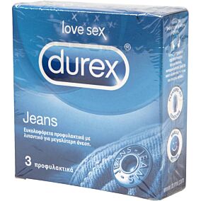 Προφυλακτικά DUREX Jeans ευκολοφόρετα (3τεμ.)