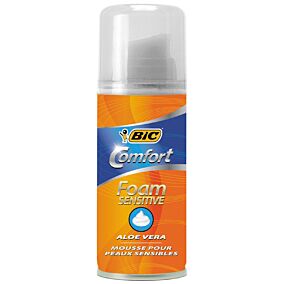 Αφρός ξυρίσματος BIC comfort foam sensitive aloe vera (90ml)