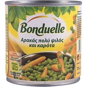 Κονσέρβα BONDUELLE αρακάς πολύ ψιλός και καρότα (385g)