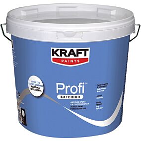 Χρώμα KRAFT Profi Exterior ακρυλικό εξωτερικής χρήσης, λευκό (9lt)