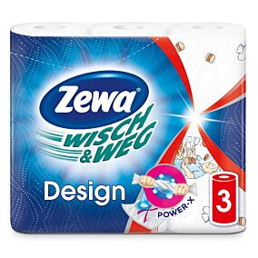 Ρολό κουζίνας ZEWA WISCH & WEG design (3τεμ.)