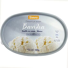 Παγωτό BONORA βανίλια συσκευασία 1lt (580g)