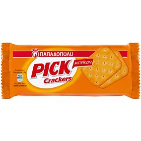 Κράκερ ΠΑΠΑΔΟΠΟΥΛΟΥ PICK Crackers με γεύση μπέικον (100g)