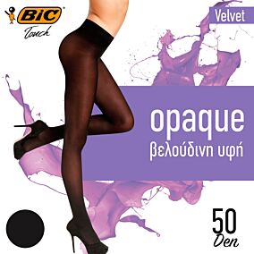 BIC καλσόν Velvet 50D σε μαύρο Μ/2-3