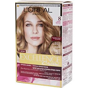 Βαφή μαλλιών L'OREAL excellence ξανθό ανοιχτό no.8