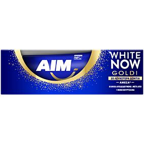 Οδοντόκρεμα AIM White Now Gold (50ml)