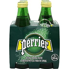 Νερό PERRIER φυσικό μεταλλικό ανθρακούχο (4x330ml)